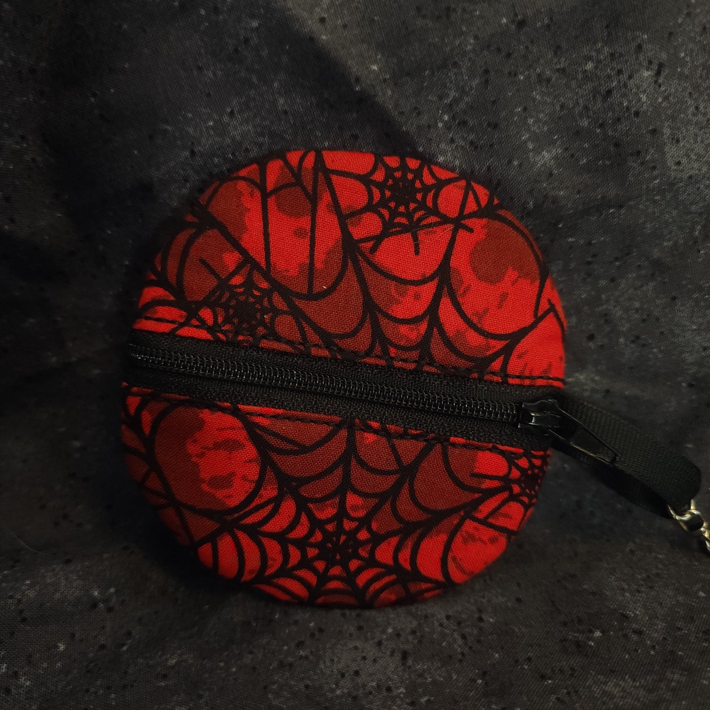 Red Splatter Web Coin Purse