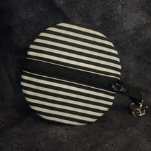 Load image into Gallery viewer, Black and Whte Stripes Coin Purse
