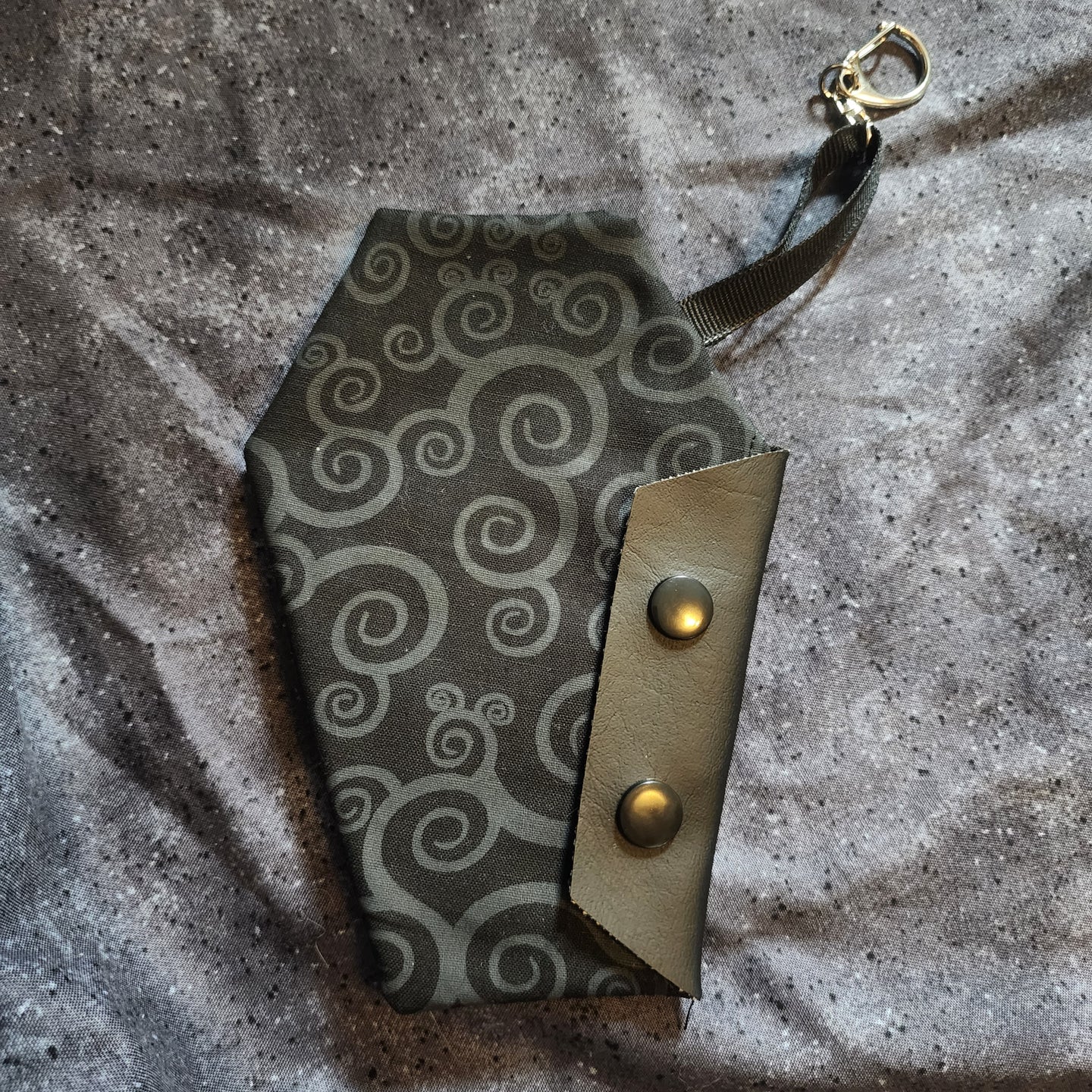 Grey Swirl Coffin Wallet