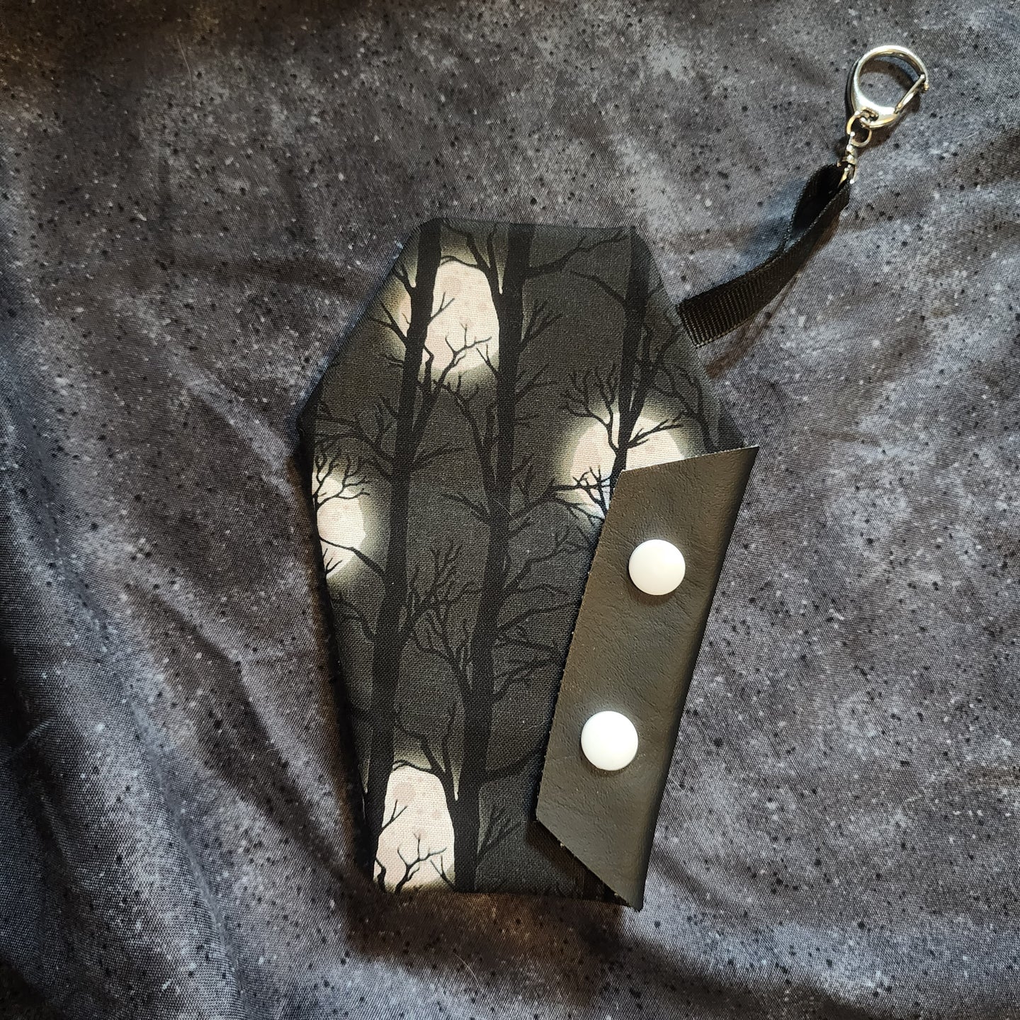 Night Moon Light Coffin Wallet