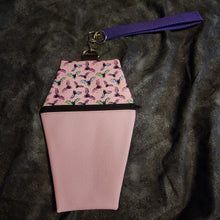 Load image into Gallery viewer, Pink Pastel Bats Coffin Zipper Clutch Handbag
