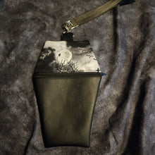 Load image into Gallery viewer, Cemetery Crow Coffin Zipper Clutch Handbag
