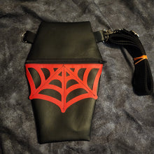 Load image into Gallery viewer, Spiderweb Coffin Cross Body Shoulder Bag
