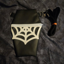 Load image into Gallery viewer, Spiderweb Coffin Cross Body Shoulder Bag
