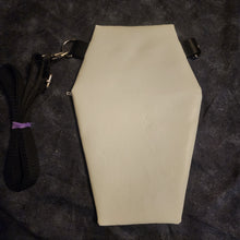 Load image into Gallery viewer, Bats and Moons Coffin Cross Body Shoulder Bag
