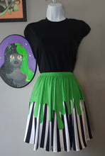 Load image into Gallery viewer, Slime Stripe Skater Skirt [Green]
