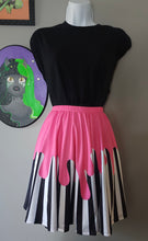 Load image into Gallery viewer, Slime Stripe Skater Skirt [Pink]
