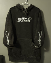 Load image into Gallery viewer, Barbed Wire Distressed Grave Shade Hoodie
