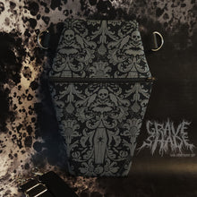 Load image into Gallery viewer, Macabre Elegance Coffin Cross Body Shoulder Purse
