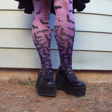 Load image into Gallery viewer, Fade to Bats Tights | Tights | Nu Goth &amp; Alternative Apparel | Build Your Empire Clothing Co.
