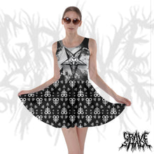 Load image into Gallery viewer, Blasphemous Baphomet Skater Dress
