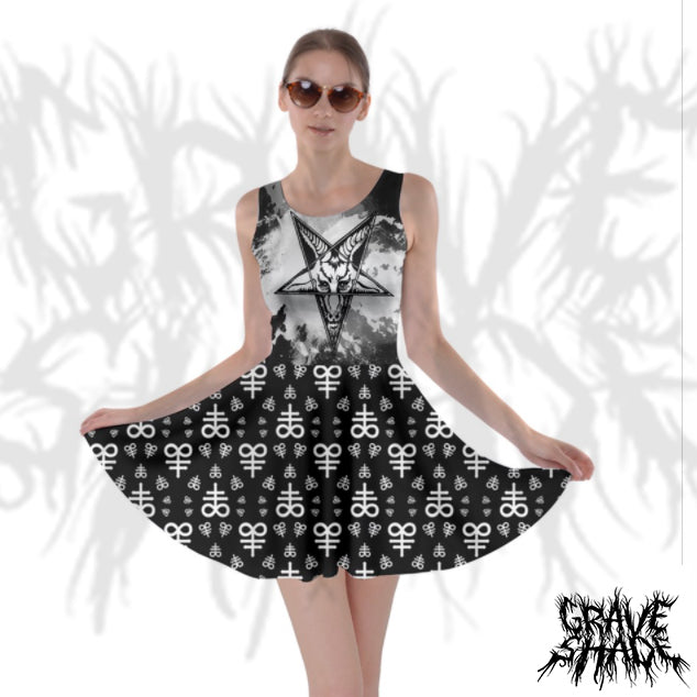 Blasphemous Baphomet Skater Dress