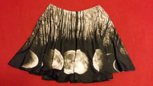 Load image into Gallery viewer, Moon Phase Skirt | Skirt | Nu Goth &amp; Alternative Apparel | Build Your Empire Clothing Co.
