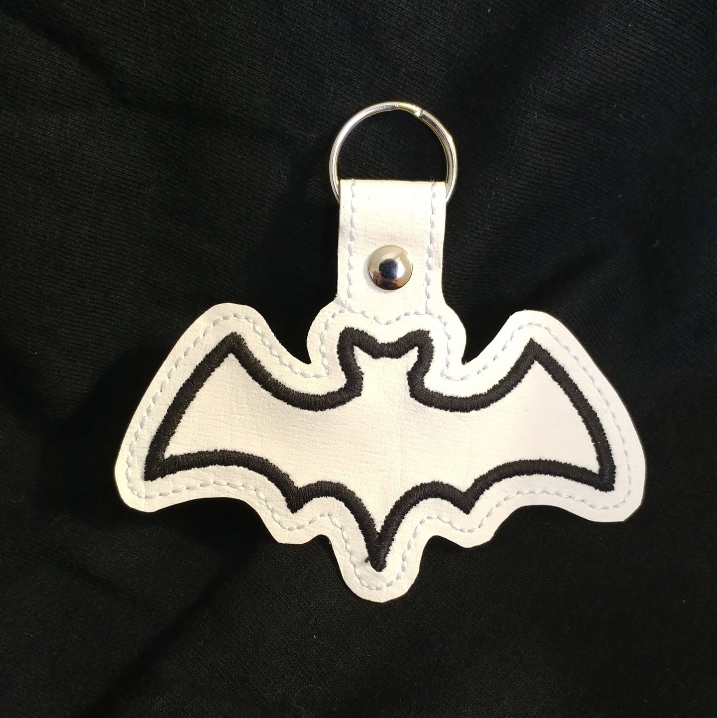 White Bat Keychain