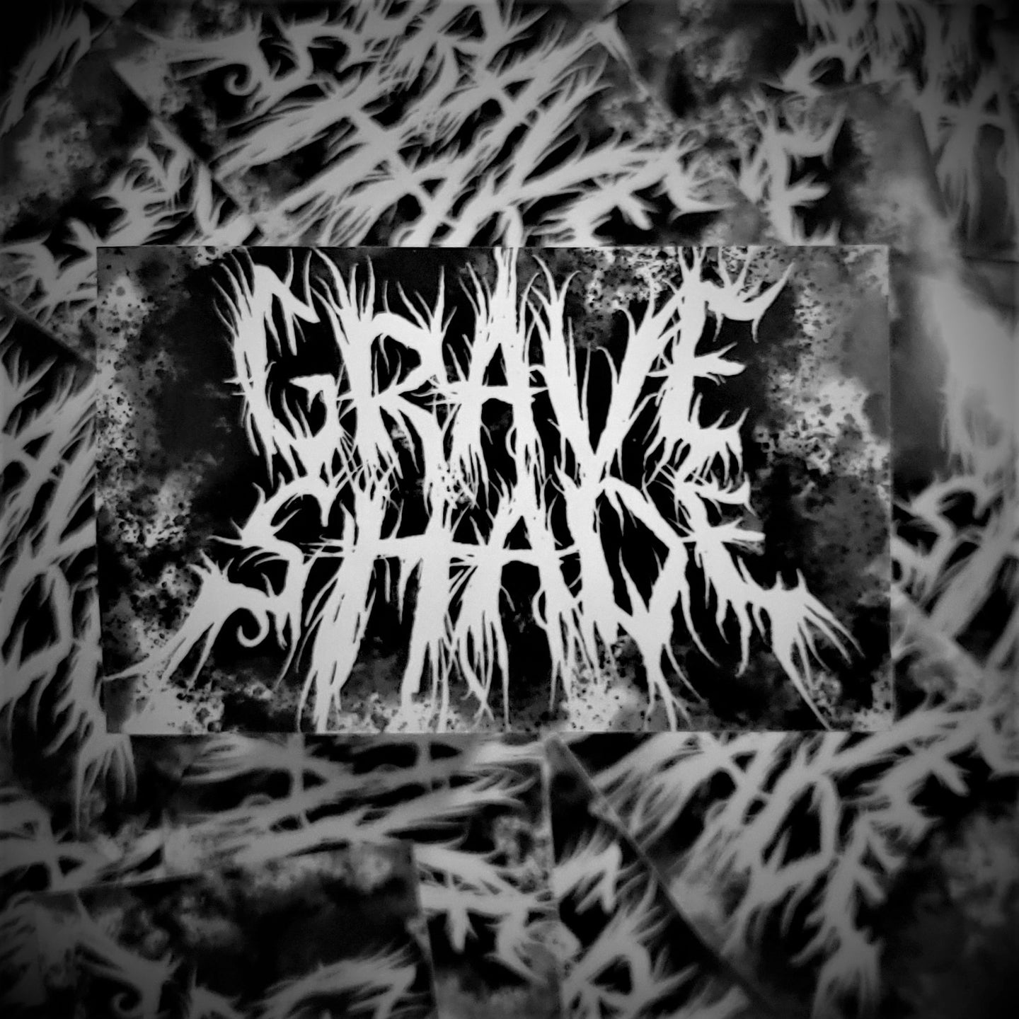 Grave Shade Splatter Vinyl Sticker