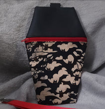 Load image into Gallery viewer, Red Eye Bats Coffin Zipper Clutch Handbag
