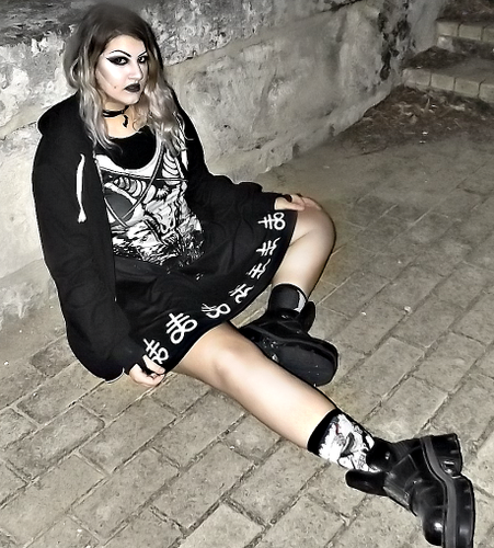 Question Everything Baphomet Dress | Dress | Nu Goth & Alternative Apparel | Build Your Empire Clothing Co.