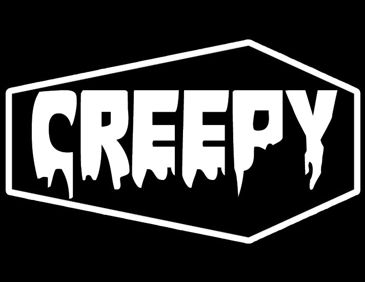 Coffin Creepy Border Vinyl Decal Sticker