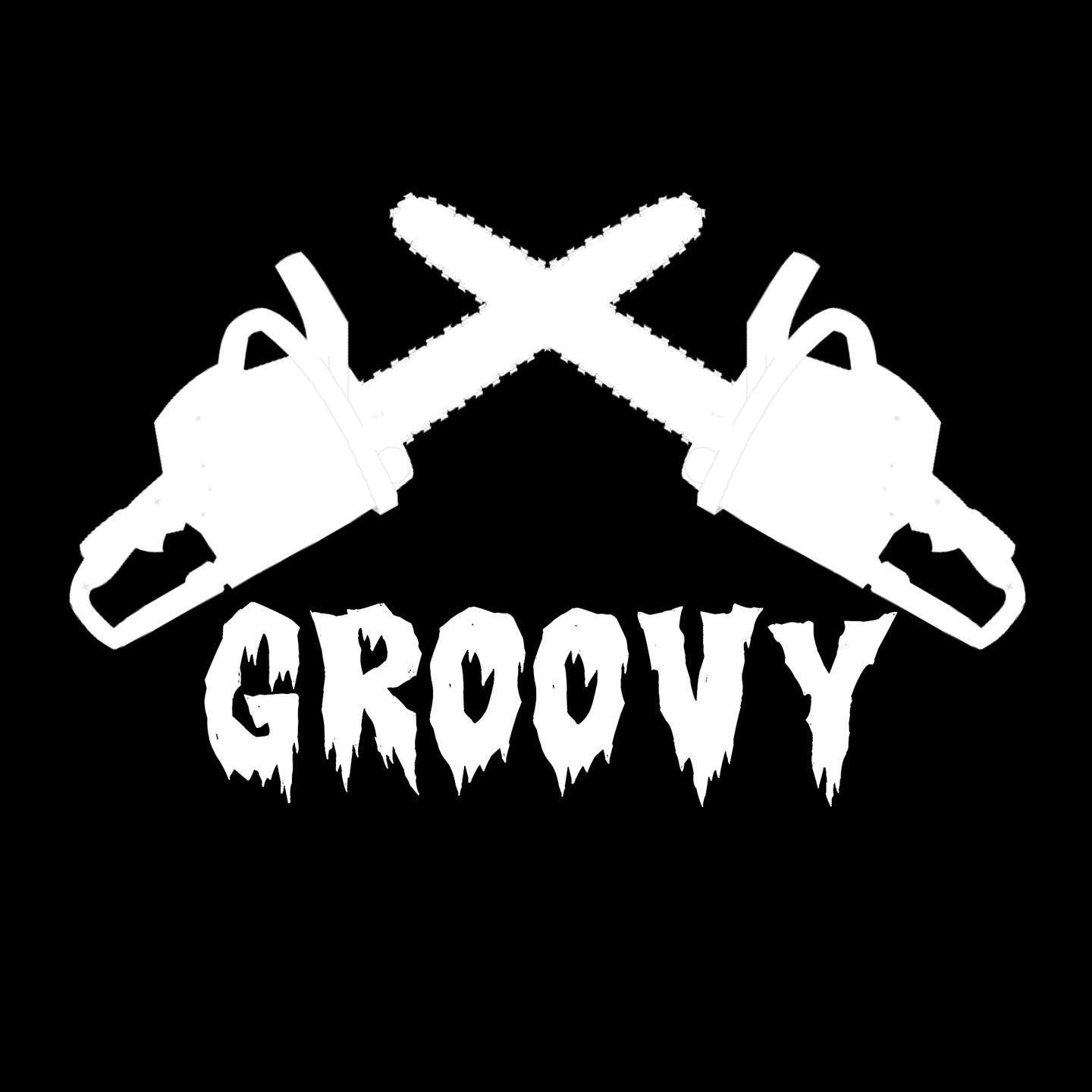 Groovy Chainsaws Vinyl Decal Sticker