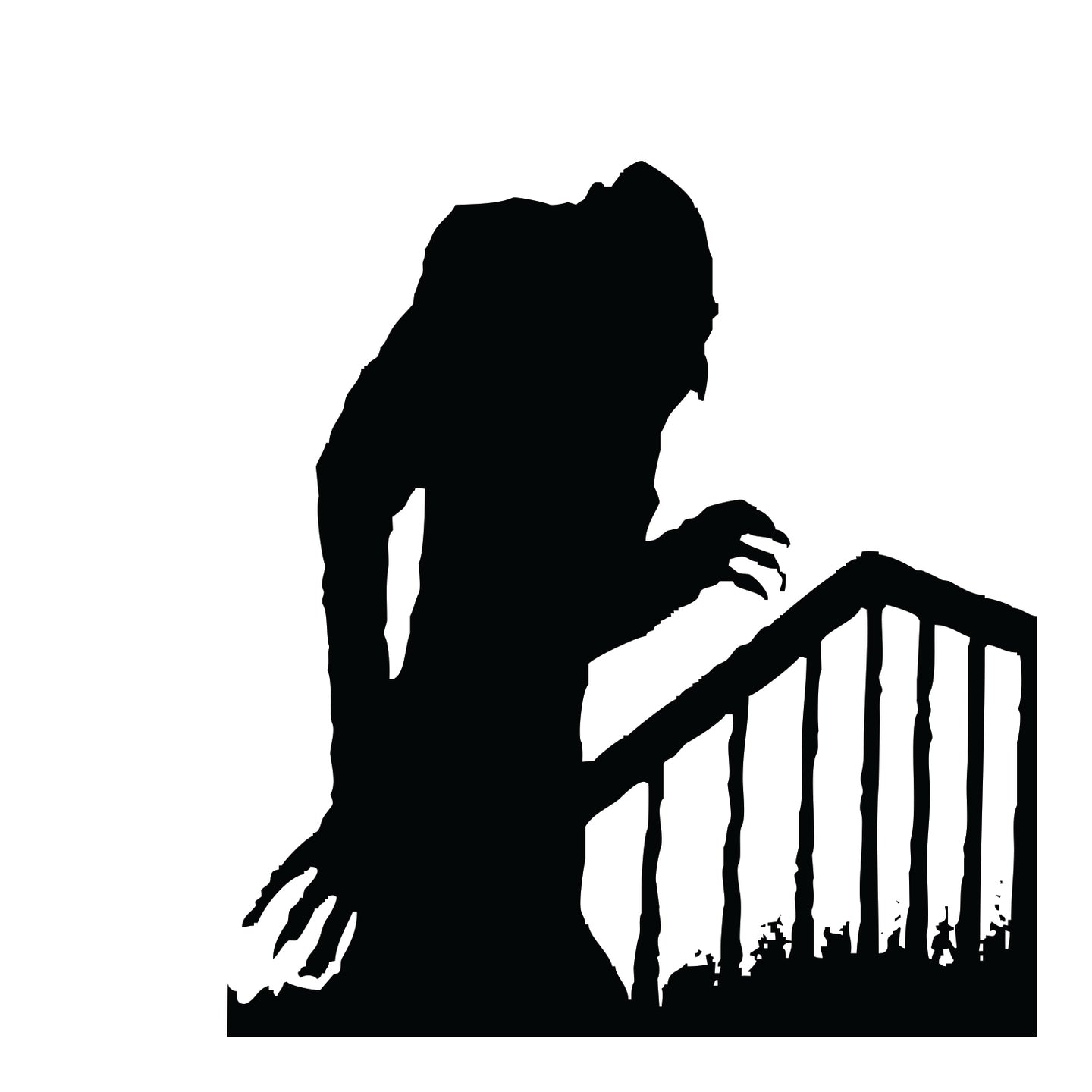 Nosferatu Stair Shadow Vinyl Decal Sticker