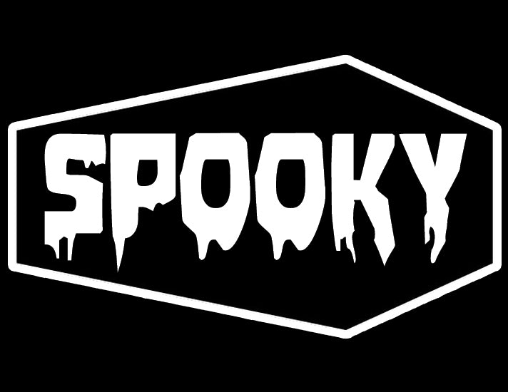 Coffin Spooky Border Vinyl Decal Sticker