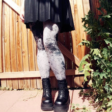 Load image into Gallery viewer, Grey Grunge Tights | Tights | Nu Goth &amp; Alternative Apparel | Build Your Empire Clothing Co.
